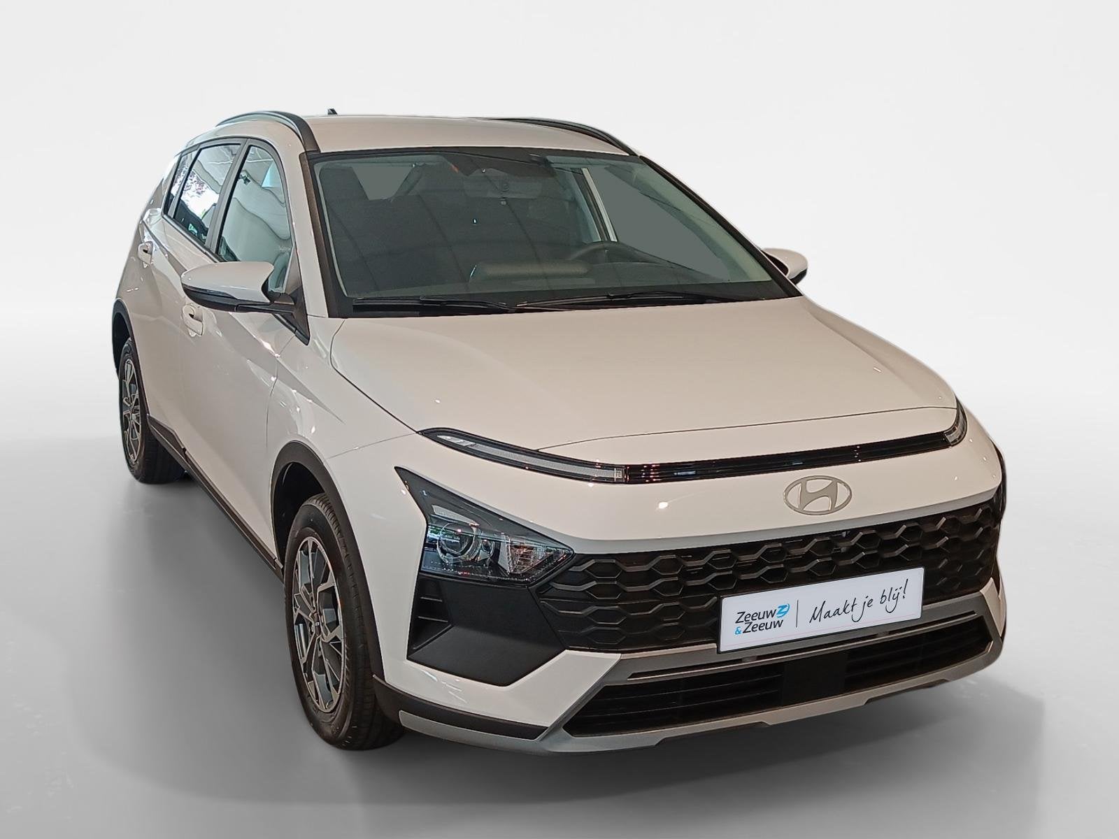 Hyundai Bayon 1.0 T-GDI E-Motion | Navigatie | Parkeercamera, Auto's, Voorwielaandrijving, 12 maanden, Wit, Bedrijf