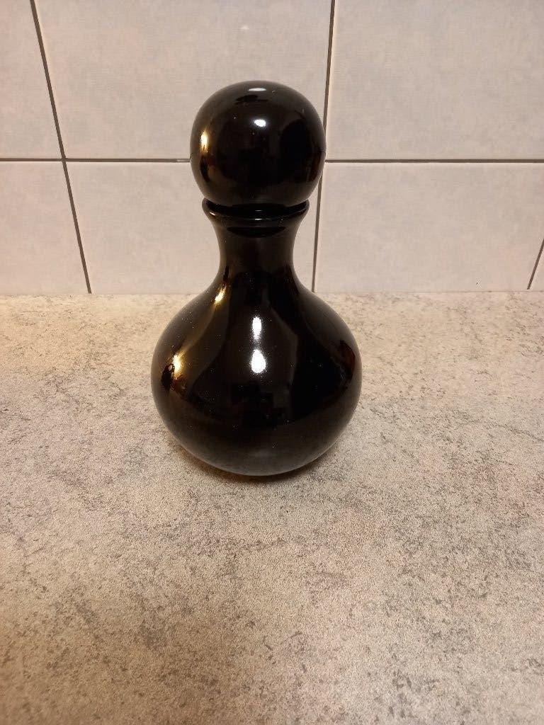 zwart vaasje, Huis en Inrichting, Zwart, 25 cm, Met deksel, Ophalen of Verzenden