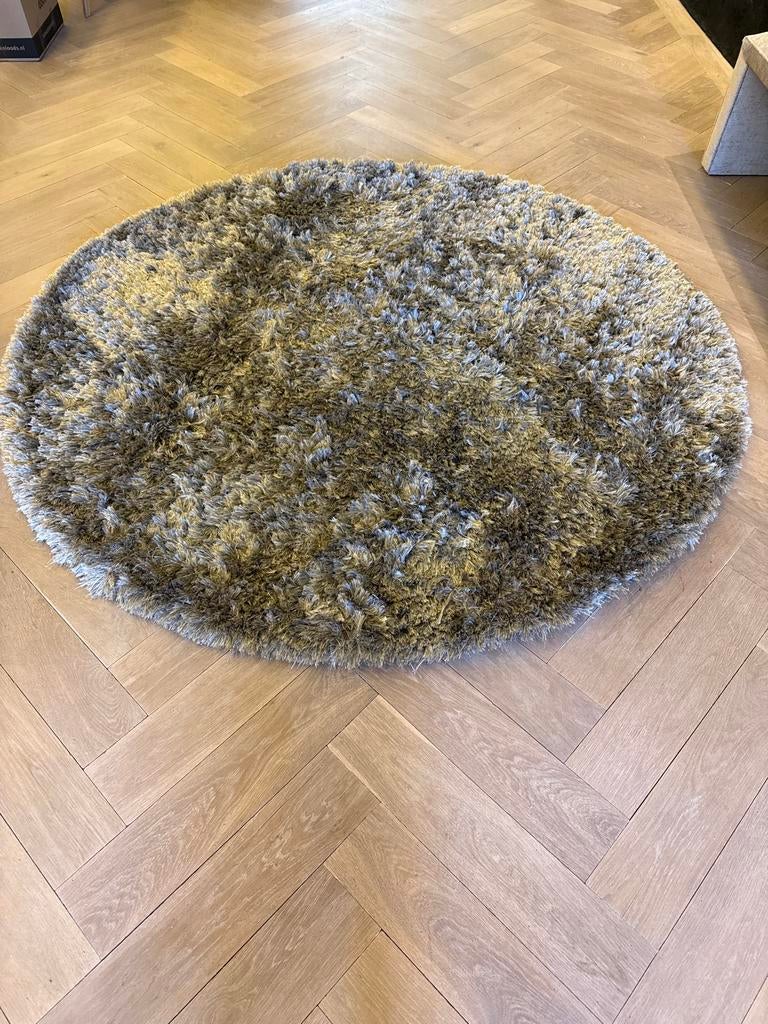 Hoogpolig rond tapijt -(kwaliteit) 2 meter diameter, Ophalen, Rond, Zo goed als nieuw, 200 cm of meer
