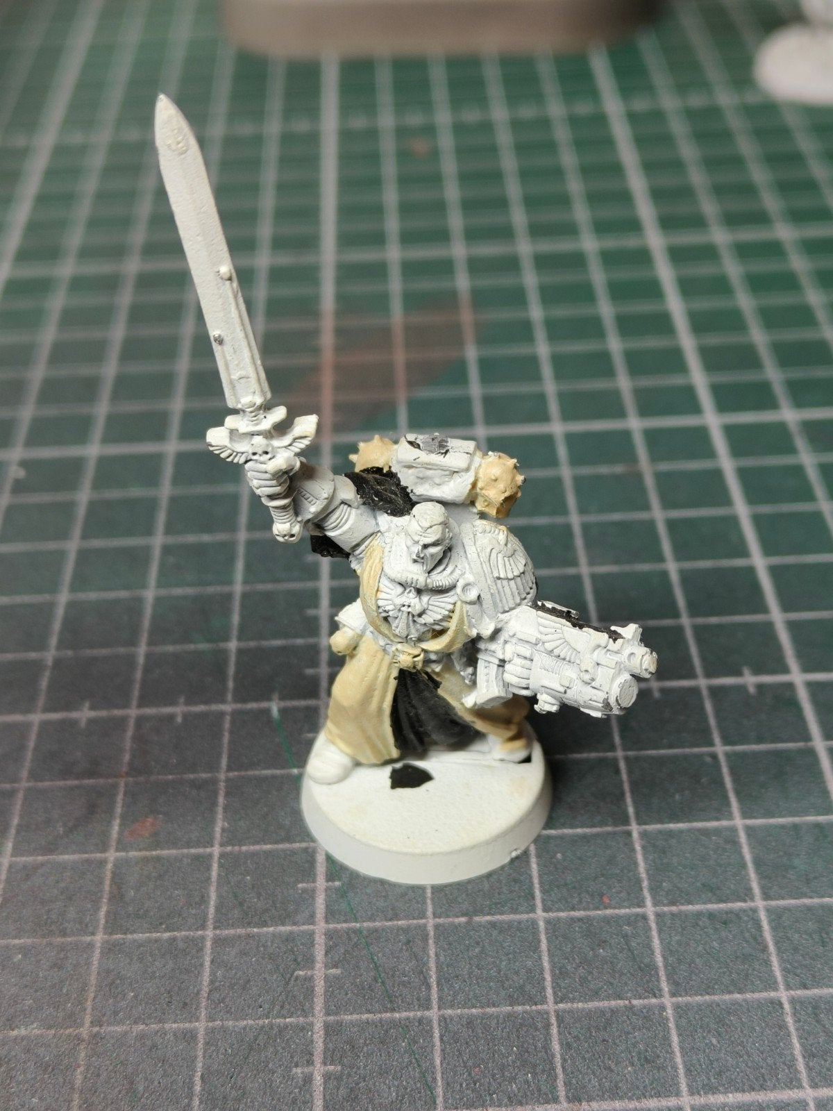 Warhammer 40K old metal azrael dark angels, Ophalen of Verzenden, Zo goed als nieuw, Warhammer