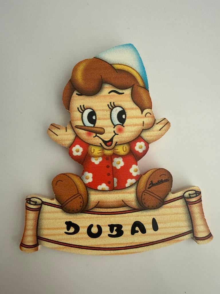 Leuke Pinokkio magneet Dubai souvenir, Ophalen of Verzenden, Nieuw