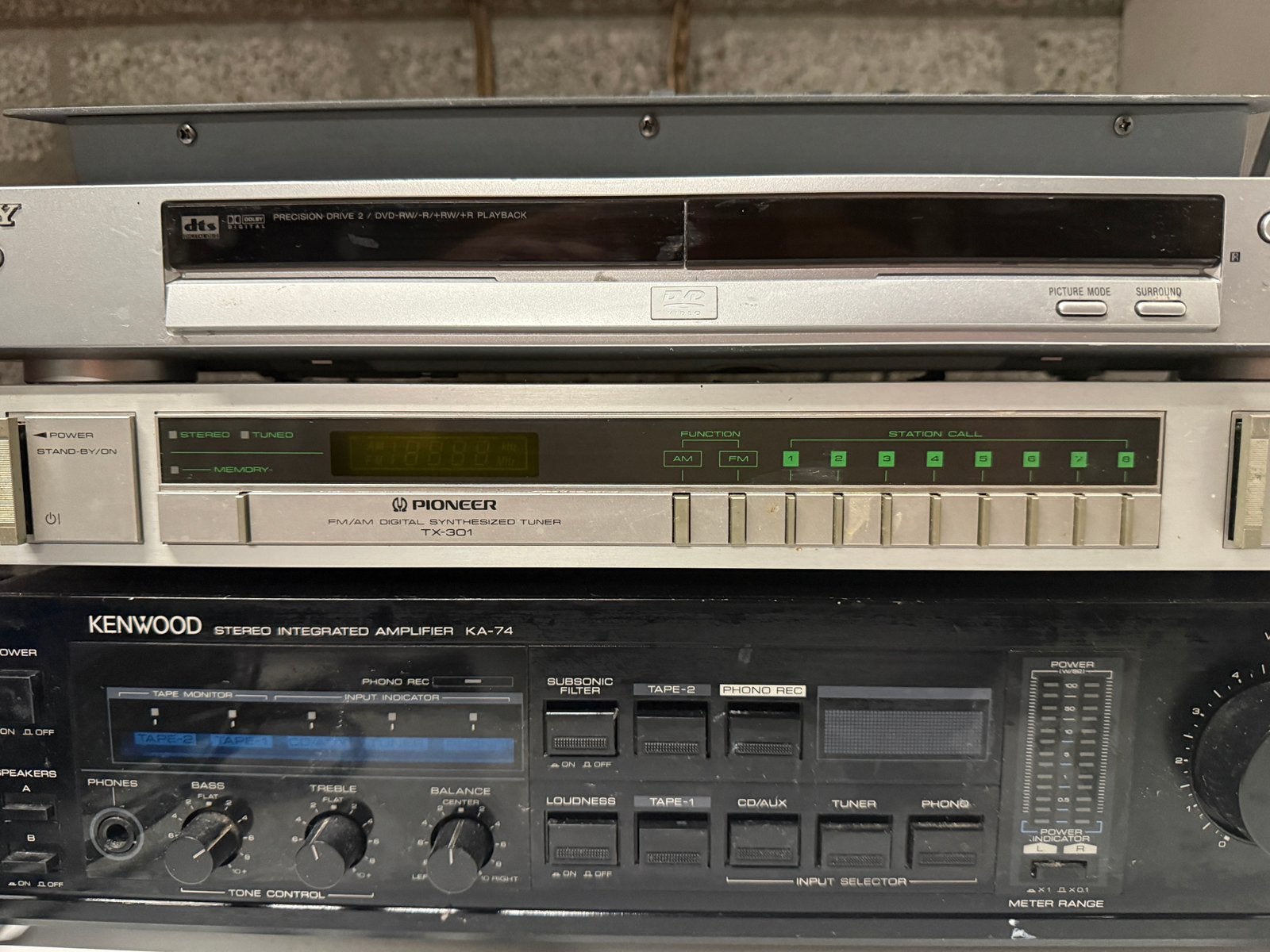 Pioneer TX-301, Ophalen, Gebruikt
