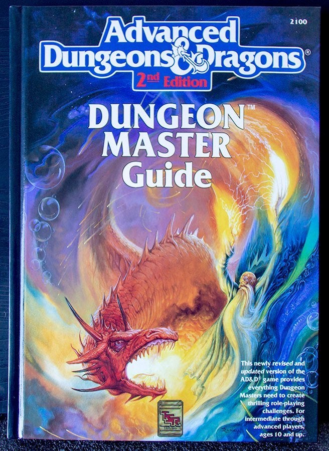 Advanced AD&D 2ndEd-Dungeon Master Guide TSR 1989, Ophalen of Verzenden, Zo goed als nieuw, Overige soorten, Boek of Catalogus