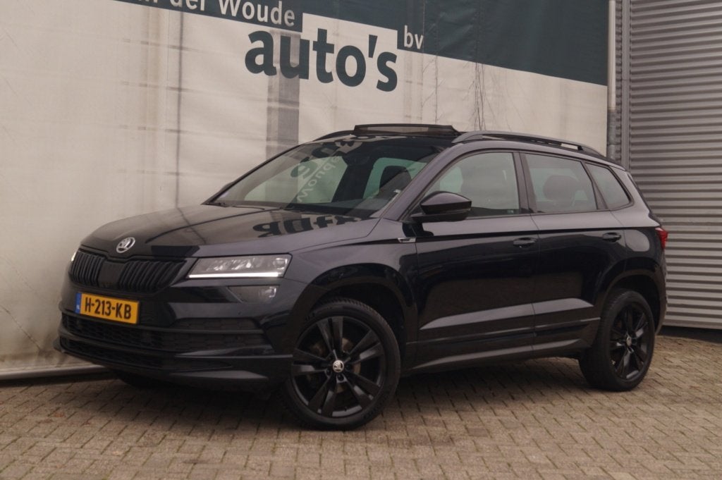 Skoda Karoq 1.5 TSI 150pk Sportline Business -PANO-ECC-LED-N, Auto's, Skoda, Voorwielaandrijving, Stof, Euro 6, 4 cilinders