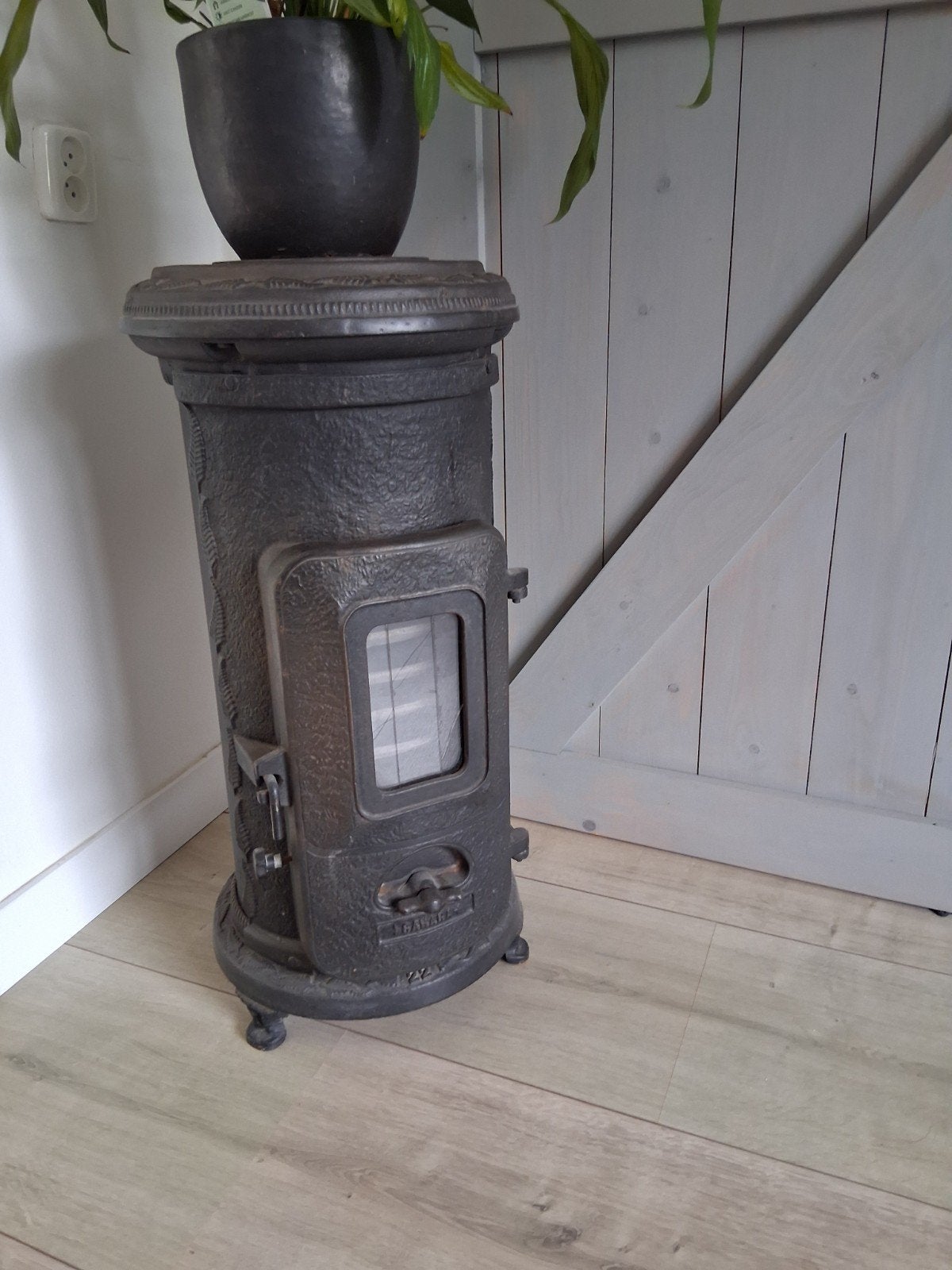 potkachel / houtkachel, Huis en Inrichting, Ophalen, Gebruikt, Houtkachel, Vrijstaand