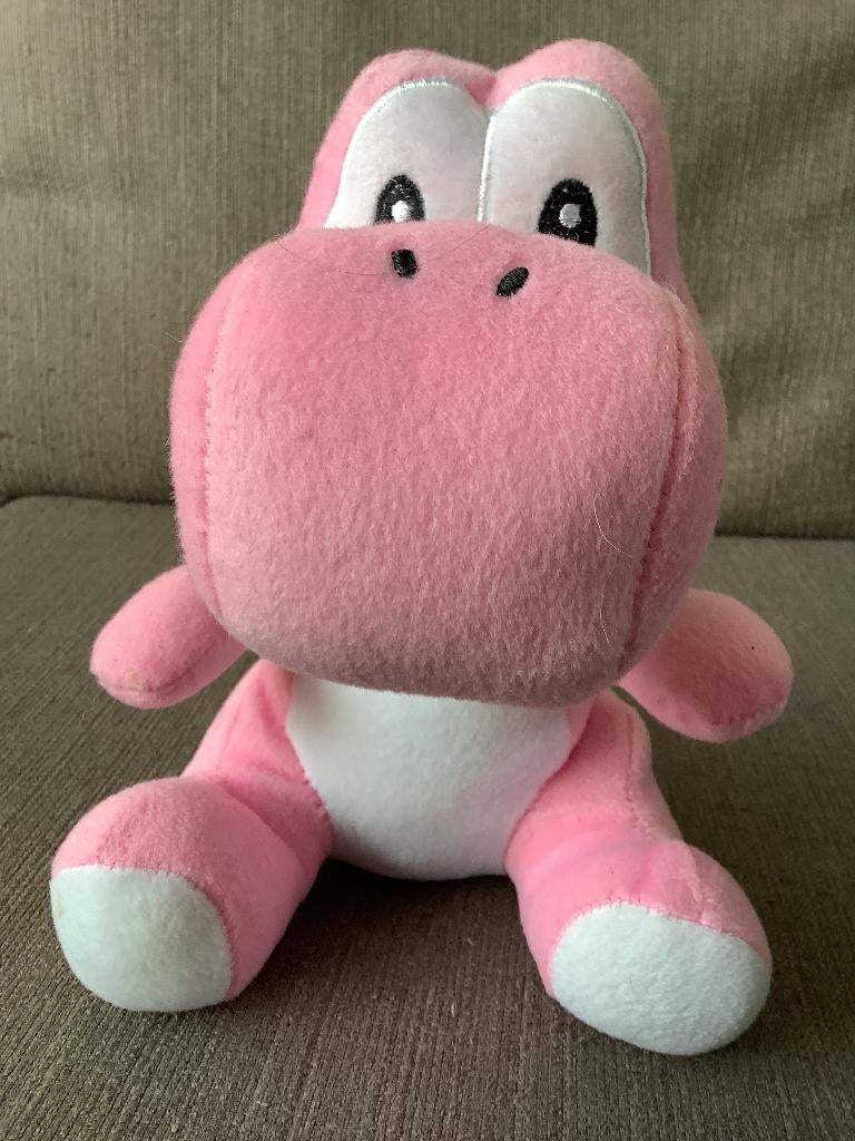 Yoshi knuffel roze 22 cm hoog super mario smile toys 4 euro, Kinderen en Baby's, Speelgoed | Knuffels en Pluche, Ophalen of Verzenden