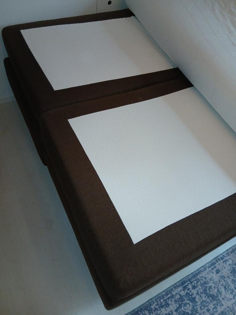 SWISS SENSE onderstel Elektrische boxspring 160 cm, Ophalen, Gebruikt, Bruin, Tweepersoons