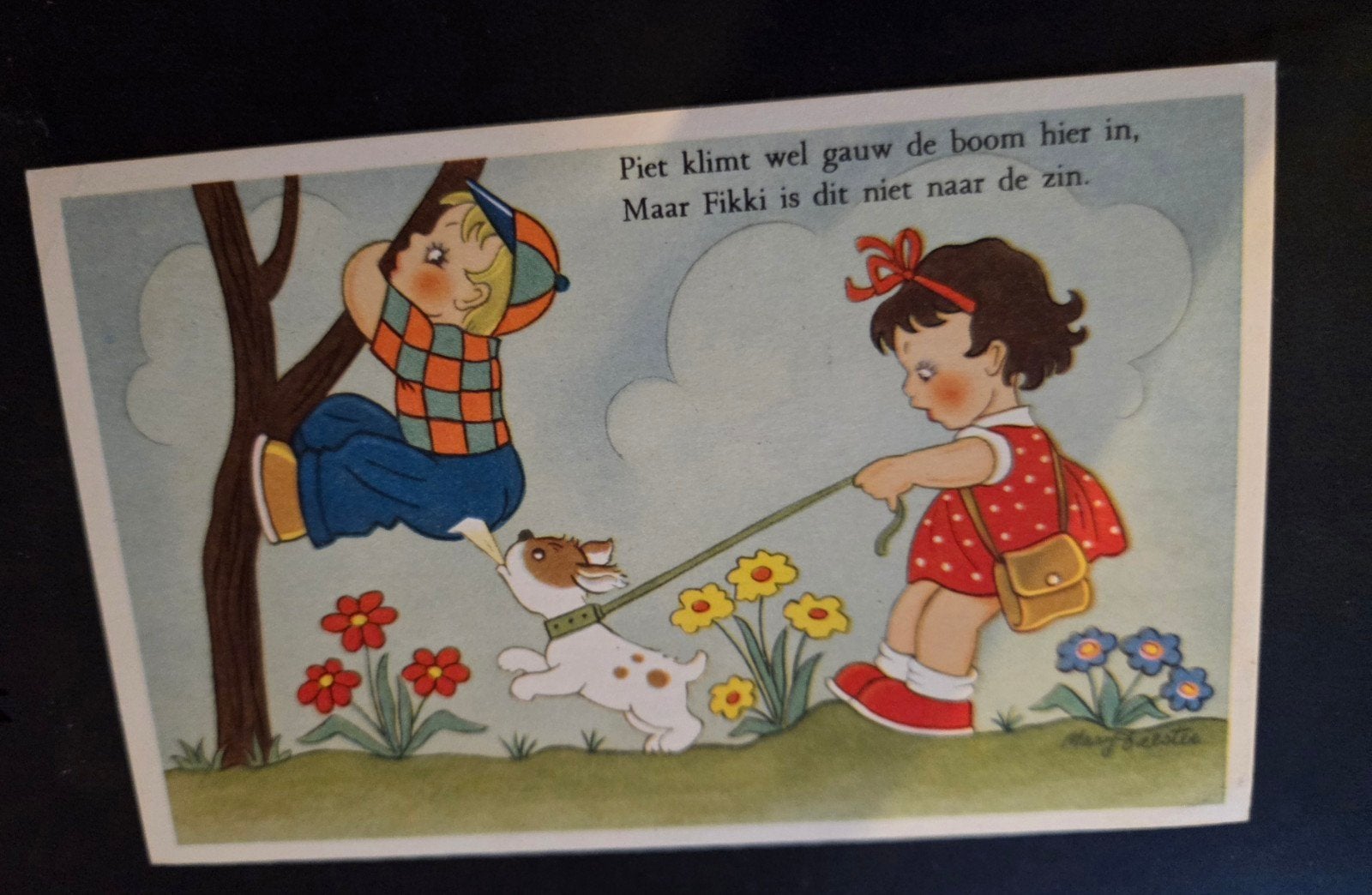 Piet en Fikki klimmen in de boom, Verzenden, 1940 tot 1960, Gelopen, Kinderen