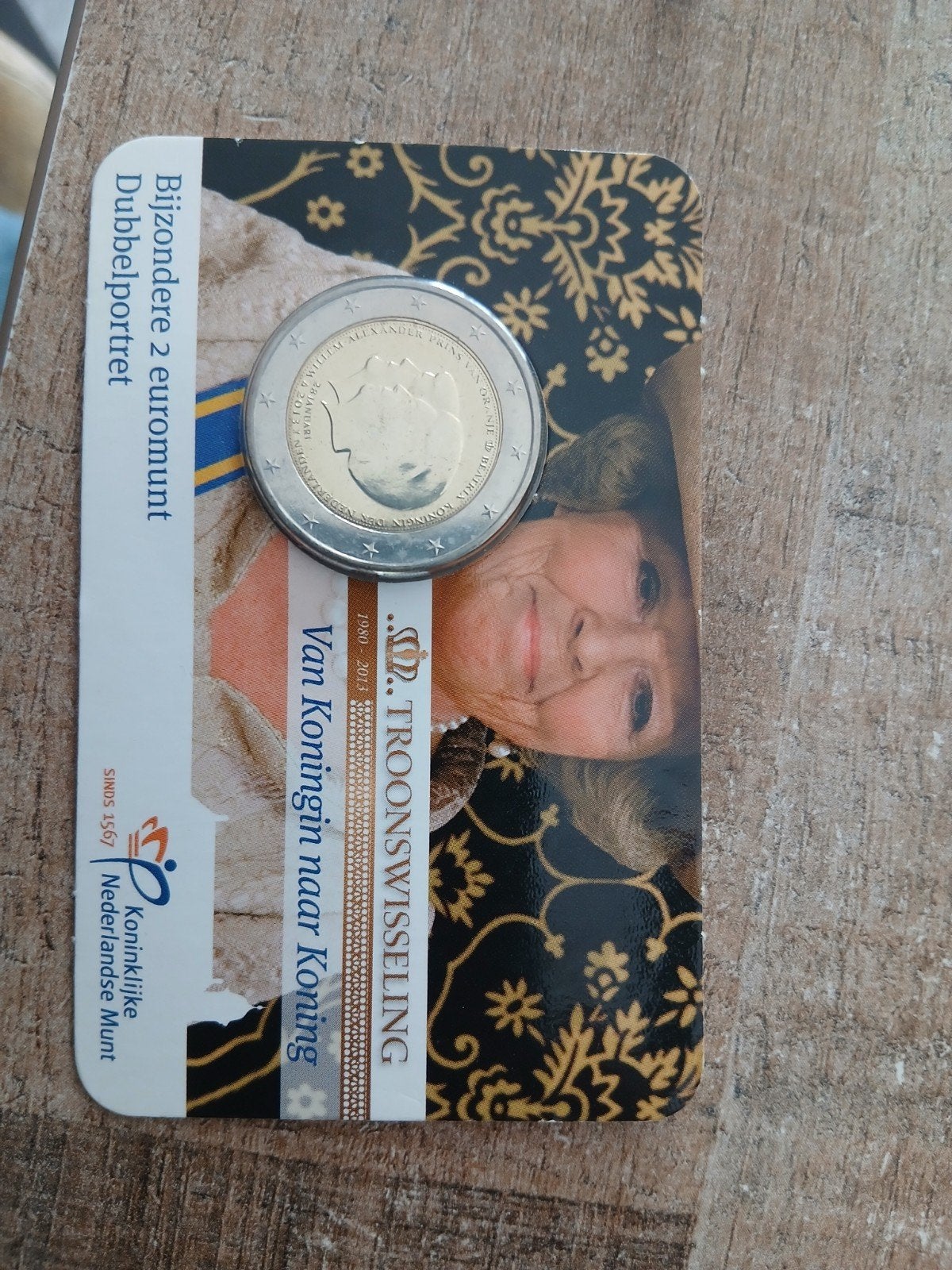 Bijzondere 2 euro munt Troonswisseling 2013, Ophalen of Verzenden, Koningin Beatrix, Euro's, Losse munt