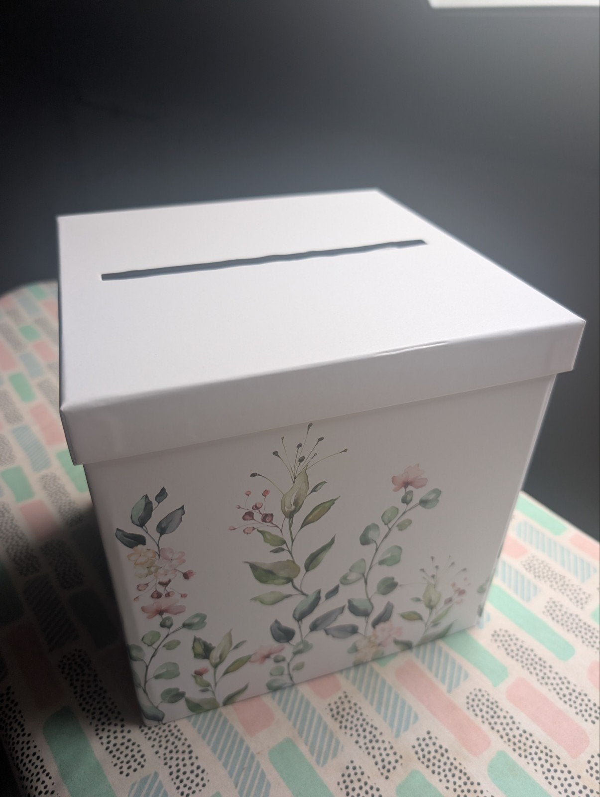 Enveloppendoos bruiloft - Zo goed als nieuw, Ophalen of Verzenden, Zo goed als nieuw, Feestartikel, Geboorte of Huwelijk