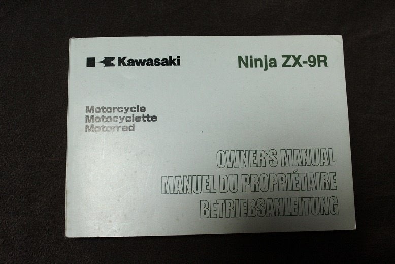 Kawasaki Ninja ZX-9R 2001 motorcycle owner's manual ZX900 F1, Ophalen of Verzenden, Kawasaki