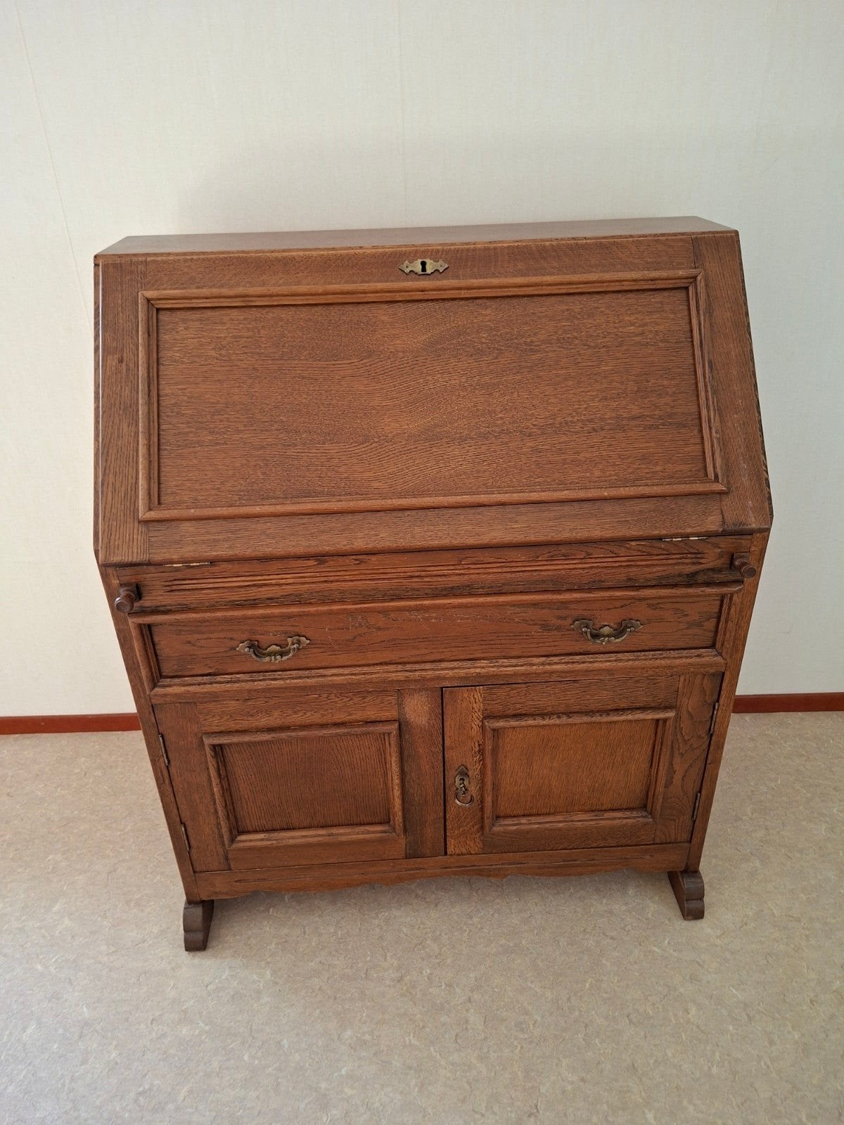secretaire eiken, Ophalen, Gebruikt, Antiek eiken