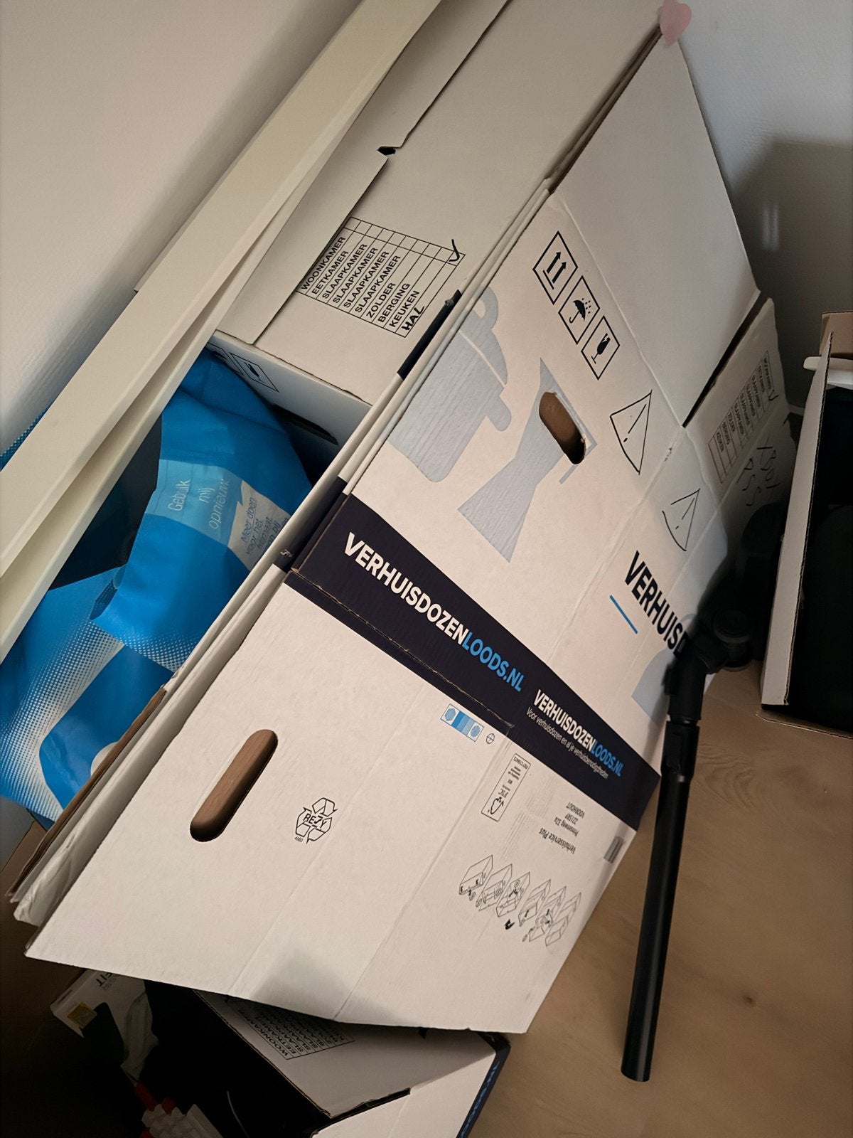 15 Verhuisdozen - Gebruikt maar nog goed!, Ophalen, 40 tot 60 cm, 50 tot 75 cm, 35 tot 50 cm