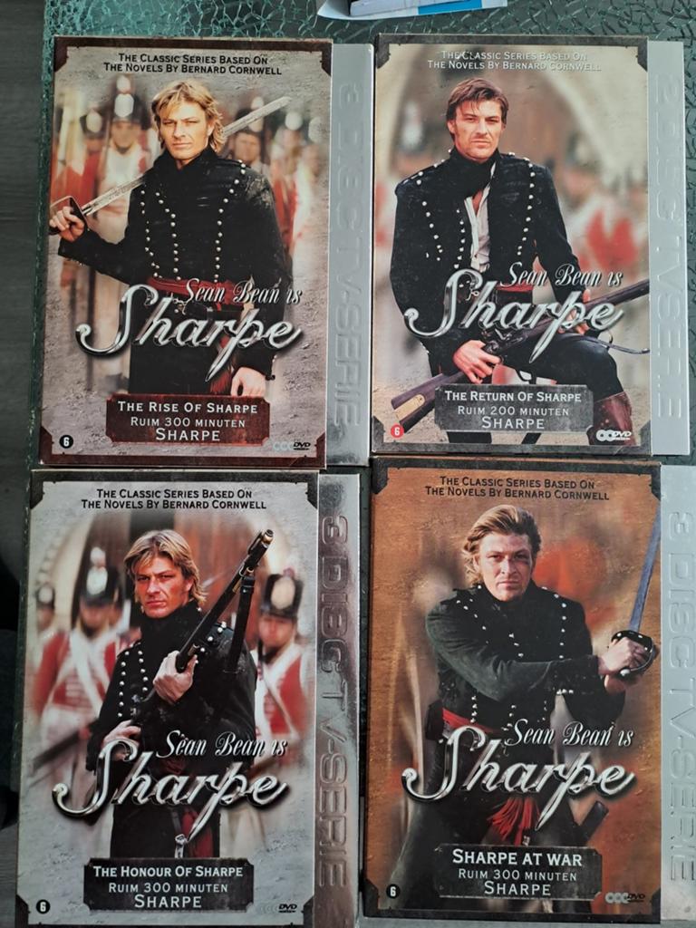 Sharpe - 4x (dvd), Cd's en Dvd's, Dvd's | Tv en Series, Alle leeftijden, Ophalen of Verzenden, Zo goed als nieuw, Overige genres