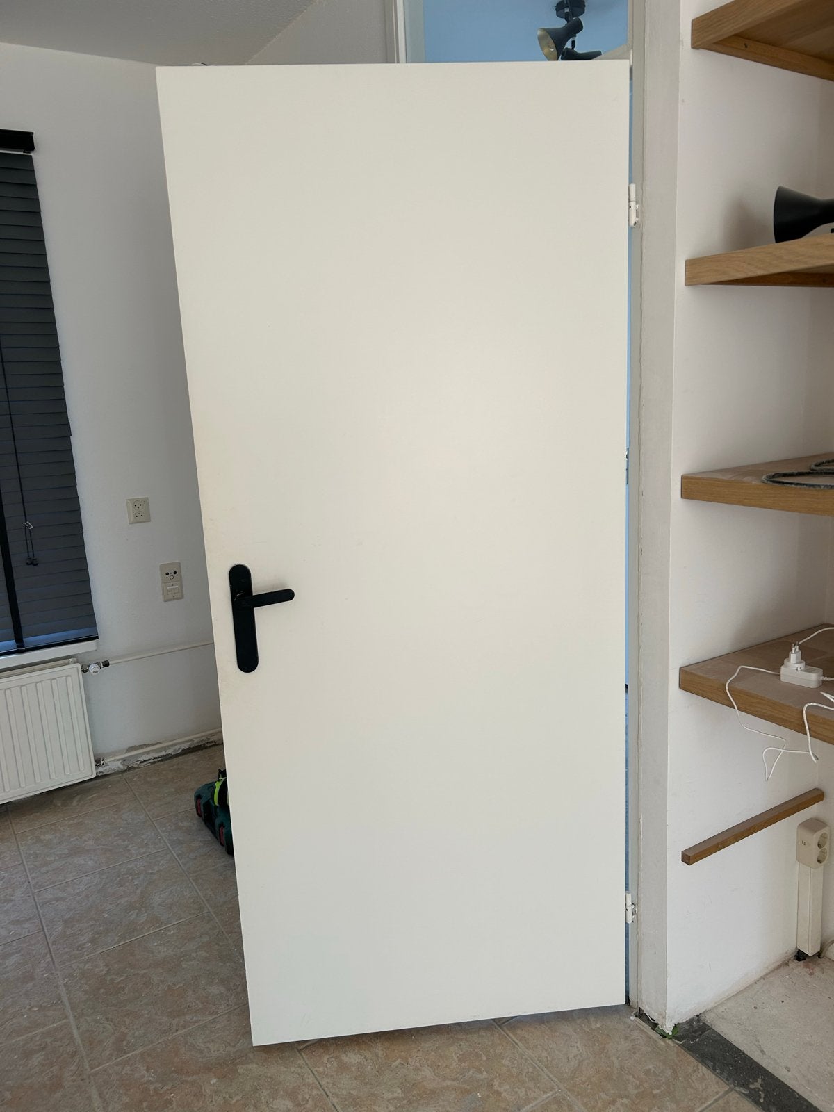 GRATIS AFHALEN Opdek binnendeur wit 83x199,5 met deurbeslag, Ophalen, Gebruikt, 80 tot 100 cm, Binnendeur