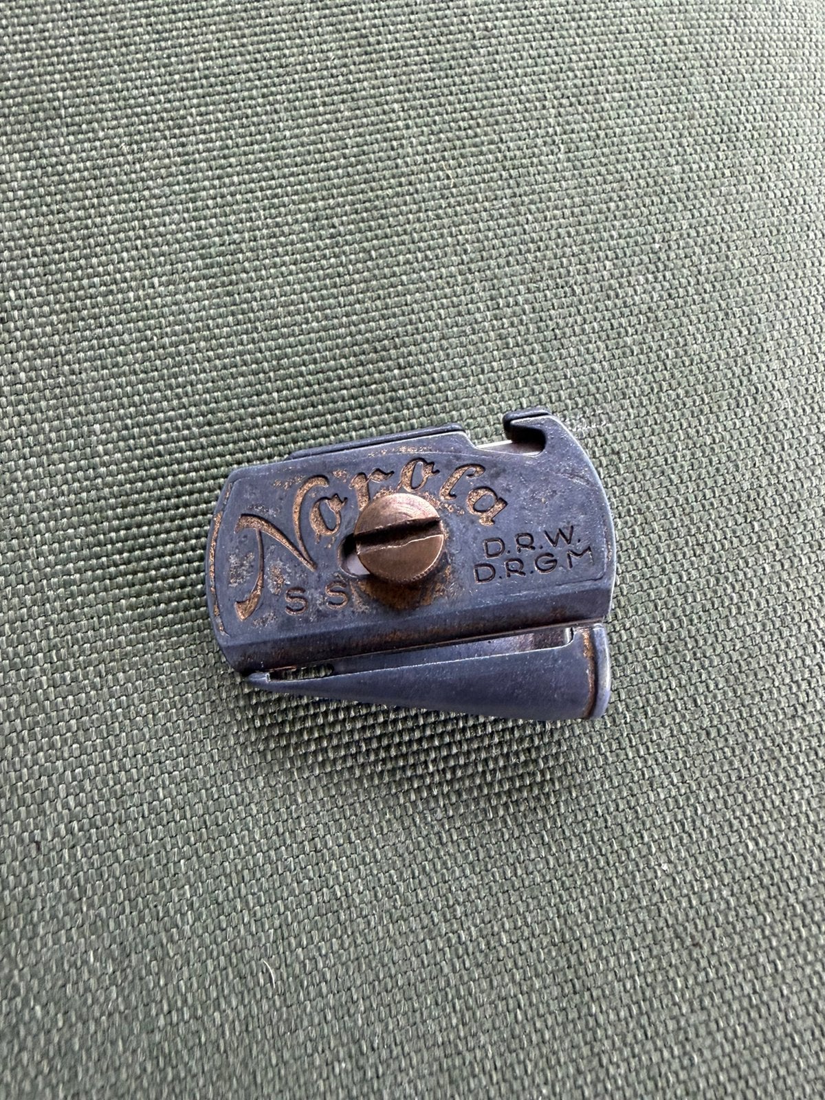 Oude NOROLA puntenslijper – D.R.G.M. / D.R.W., Ophalen of Verzenden, Gebruikt, Overige materialen, Overige merken