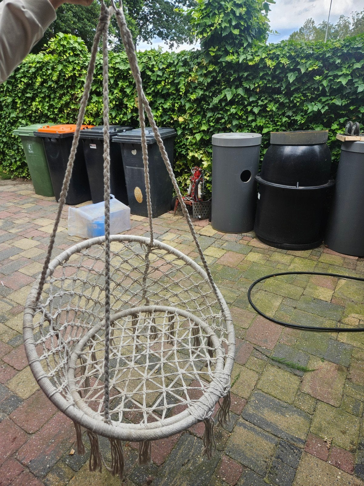 Comfortabele Nestschommel - Macramé Hangstoel, Ophalen of Verzenden, Gebruikt, Schommel