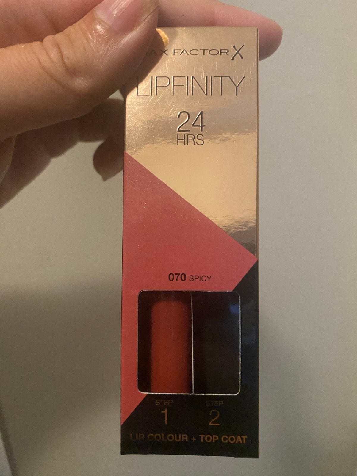 Max Factor Lipfinity 24 HRS - 070 Spicy (zonder topcoat), Lippen, Nieuw, Ophalen of Verzenden, Make-up