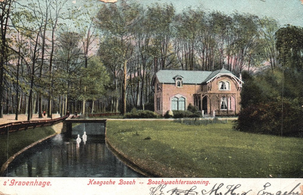 Den Haag, Haagsche Bosch, Boschwachterswoning (1905) 131622, Ophalen of Verzenden, Voor 1920, Gelopen, Zuid-Holland