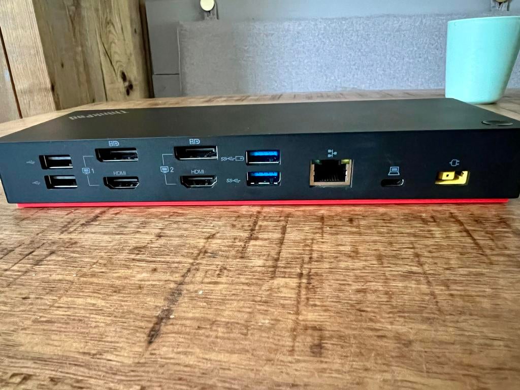 Universeel docking station 4K Display Link, Lenovo ThinkPad, Ophalen, Zo goed als nieuw