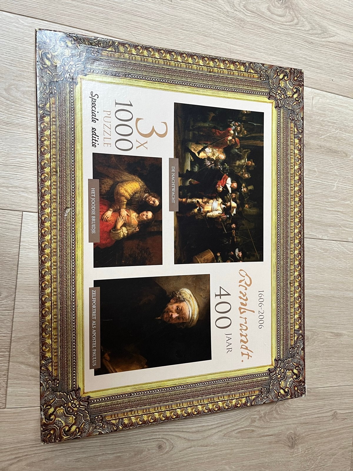 Rembrandt 3x1000 stukjes puzzel - Speciale editie, Ophalen of Verzenden, Meer dan 1500 stukjes, Gebruikt, Legpuzzel