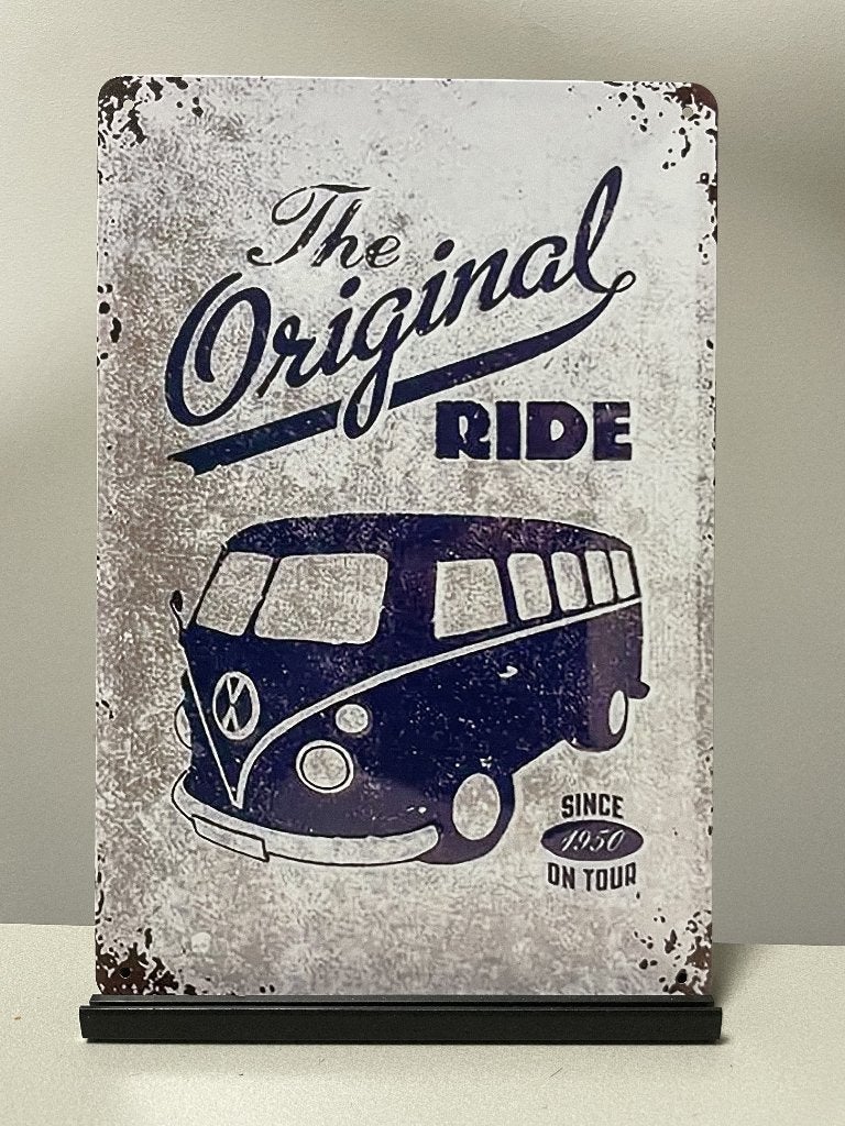 VW Volkswagen bus T1 metalen wandbord (Old Look), Ophalen of Verzenden, Nieuw, Auto's