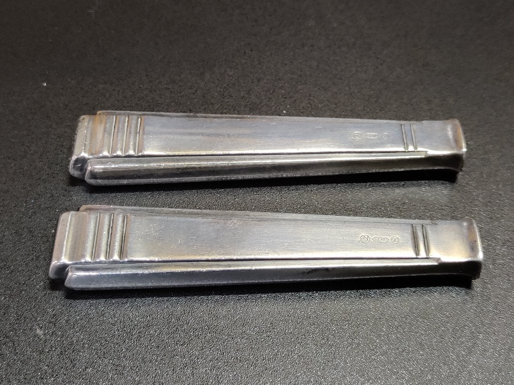 Twee verzilverde heften van Gero 447 bestek, Antiek en Kunst, Ophalen of Verzenden