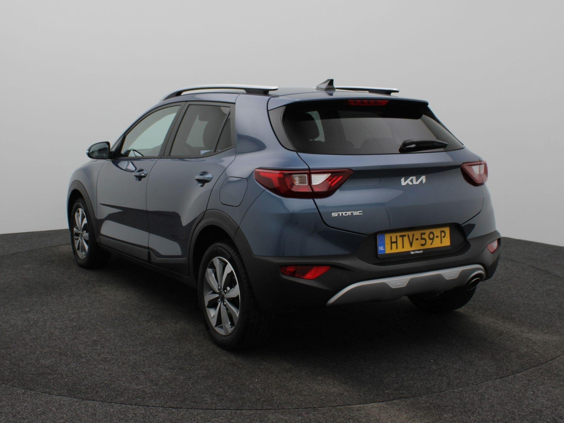 Kia Stonic 1.0 T-GDi MHEV DynamicPlusLine | Navigatie | Clim, Auto's, Kia, 12 maanden, Euro 6, Blauw, Automatische klimaatregeling