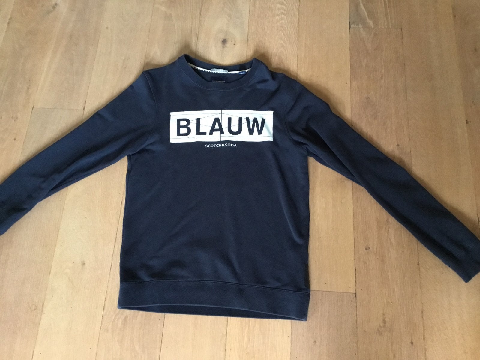 Scotch & Soda Blauw sweater maat M, Ophalen of Verzenden, Zo goed als nieuw