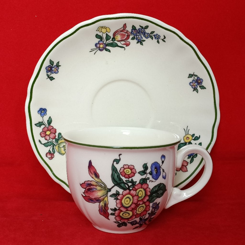 Villeroy & Boch Alt Strassburg - koffiekopje met schotel, Villeroy & Boch, Ophalen of Verzenden, Zo goed als nieuw, Overige stijlen