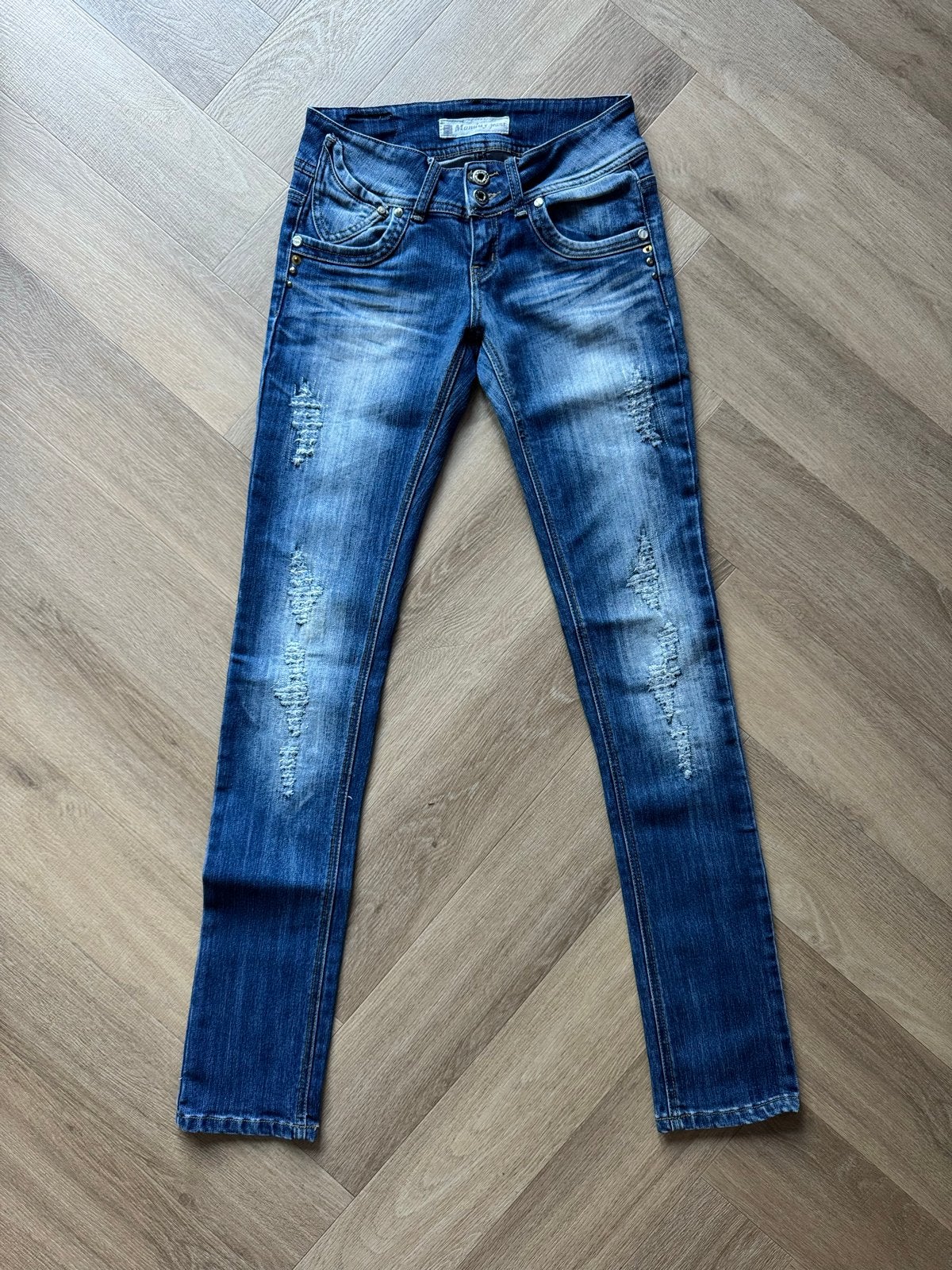 Monday Jeans spijkerbroek blauw maat 36, Ophalen of Verzenden, Gedragen, Blauw, W28 - W29 (confectie 36)