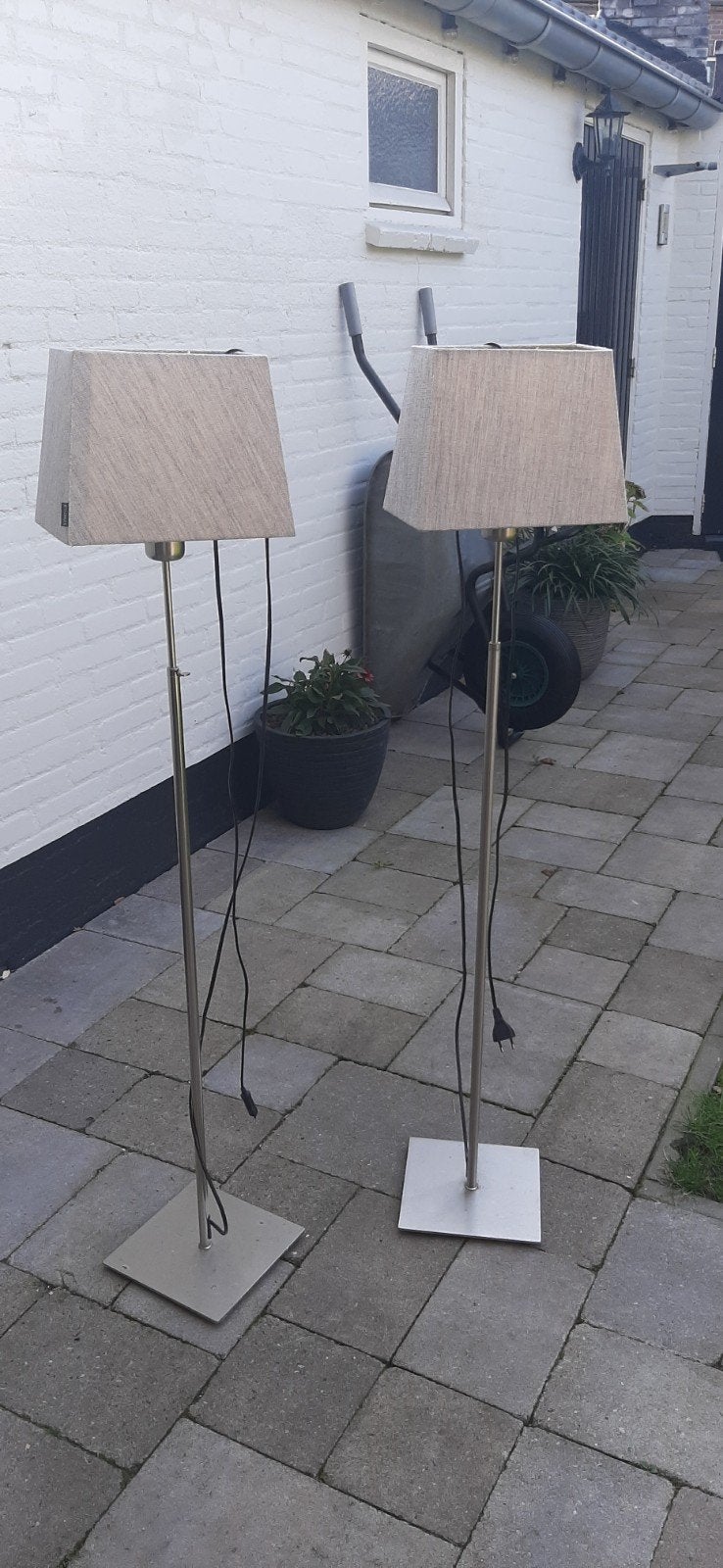 2 Hotelchique Staande Schemerlampen, Ophalen, Gebruikt, 150 tot 200 cm