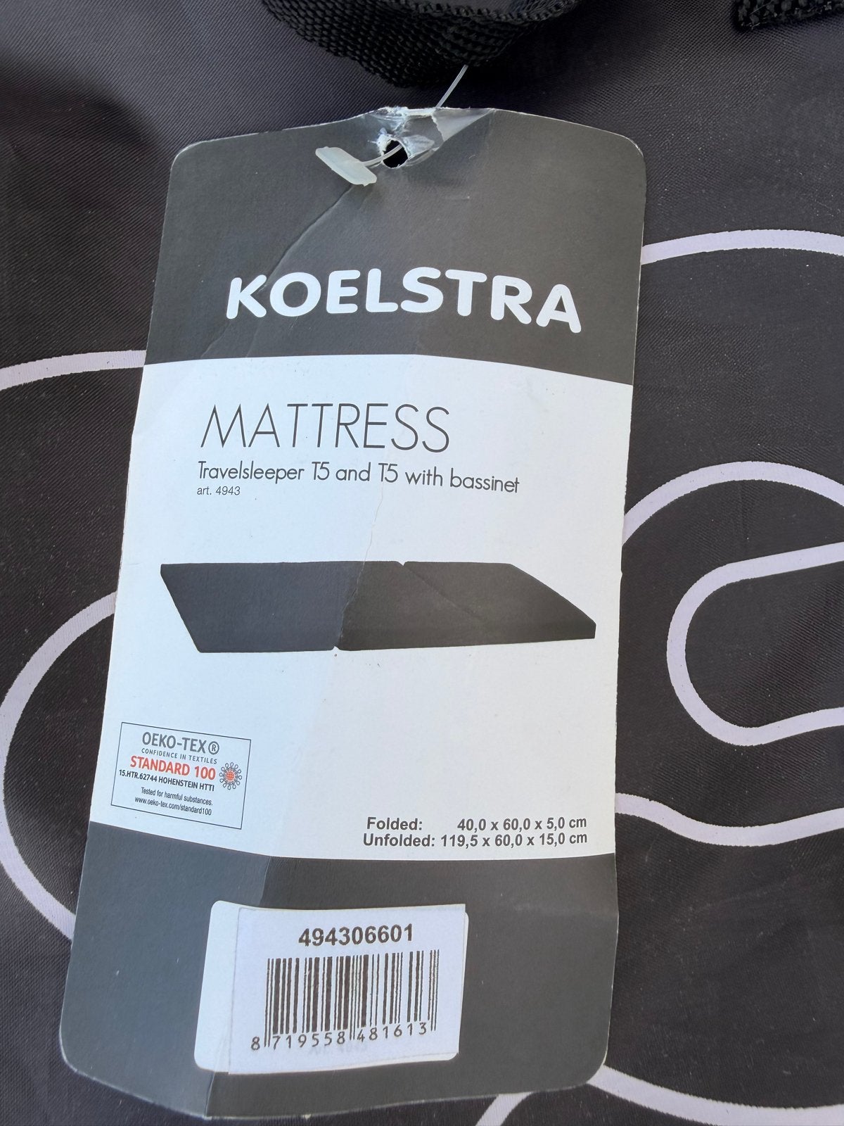 Koelstra Reismatras voor Kinderen - Opvouwbaar, Ophalen, 190 cm of minder, Zo goed als nieuw, Matras