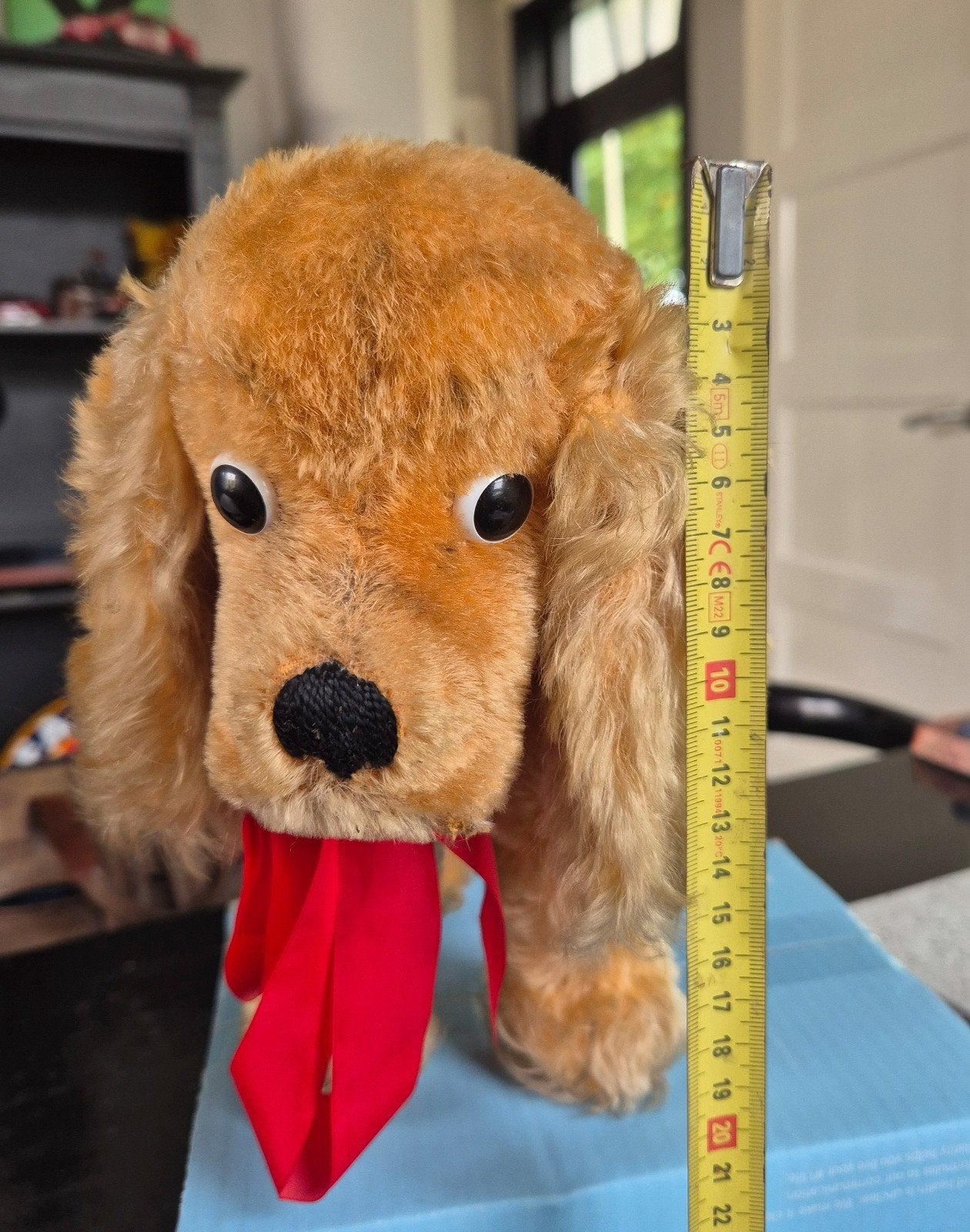 Vintage Steiff Cockie Cocker Spaniel - 29 cm, Ophalen of Verzenden, Gebruikt, Hond of Kat, Beeldje of Figuurtje