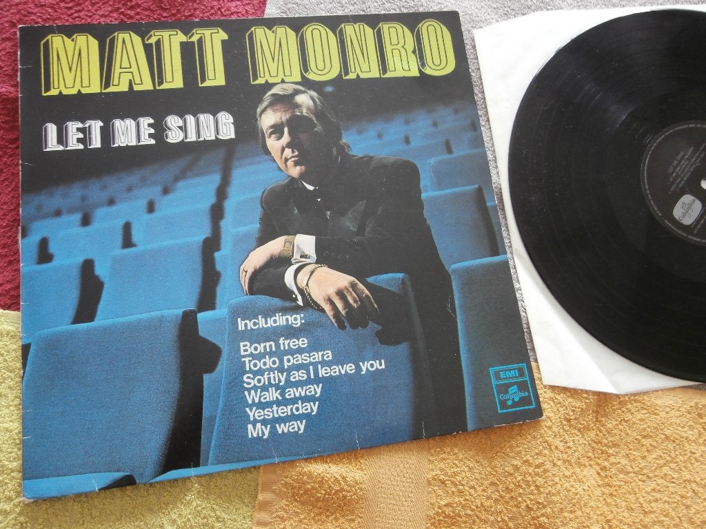 LP - Matt Monro - Let Me Sing., Cd's en Dvd's, LP, 12 inch, Jazz, Fotohoes