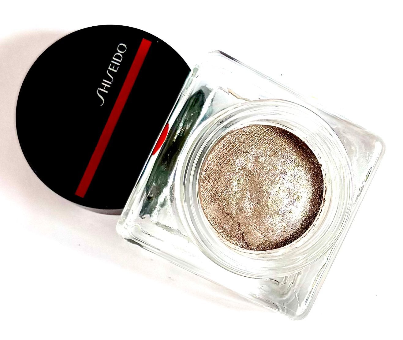 Shiseido aura dew highlighter 01 lunar, Ophalen of Verzenden, Zo goed als nieuw, Gehele gezicht