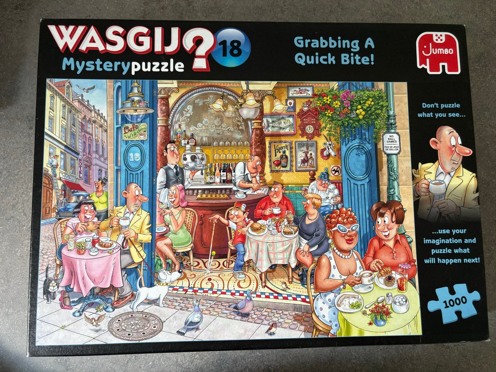 Wasgij Puzzels - 4x 1000 stukjes - Zo goed als nieuw, Ophalen, 500 t/m 1500 stukjes, Zo goed als nieuw, Legpuzzel