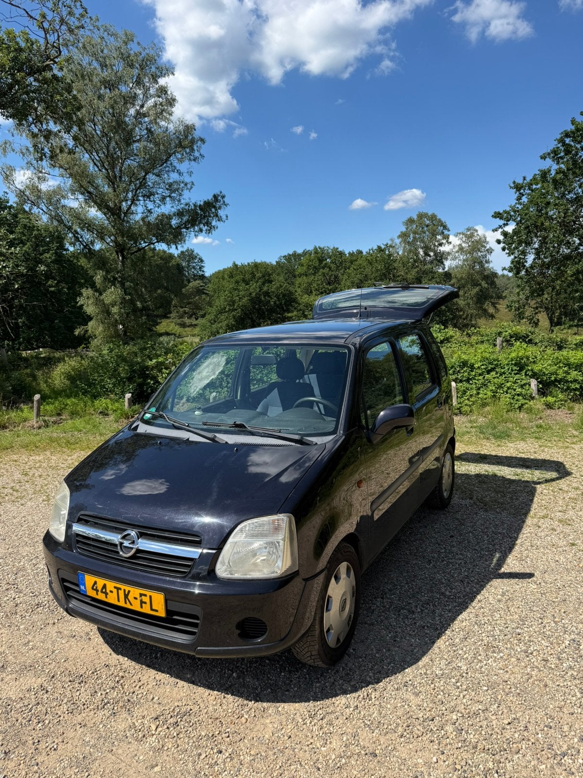 Opel Agila 1.2 16V Twinport 2006 Zwart, airco, Auto's, Opel, Particulier, Agila, Benzine, C, Hatchback, Handgeschakeld, Origineel Nederlands