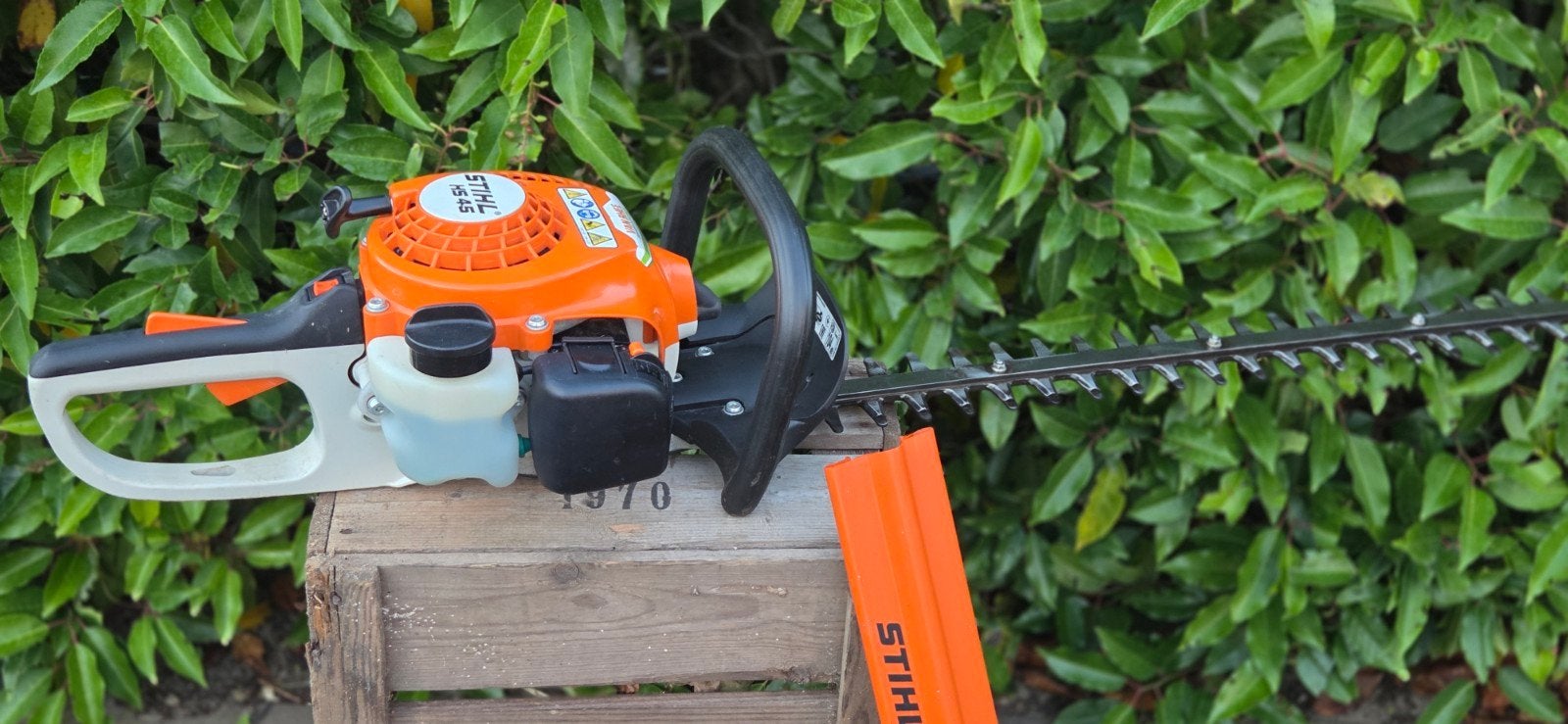 Stihl HS 45 Heggenschaar - Benzine, 600mm blad, Ophalen, Gebruikt, Benzine, Stihl
