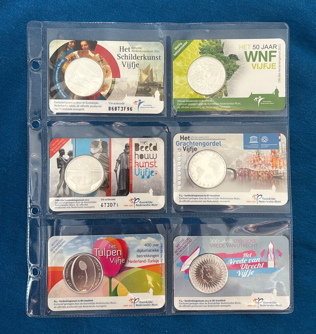Coincard sale! KNM uitgiftes, Ophalen of Verzenden, Koningin Beatrix, Euro's