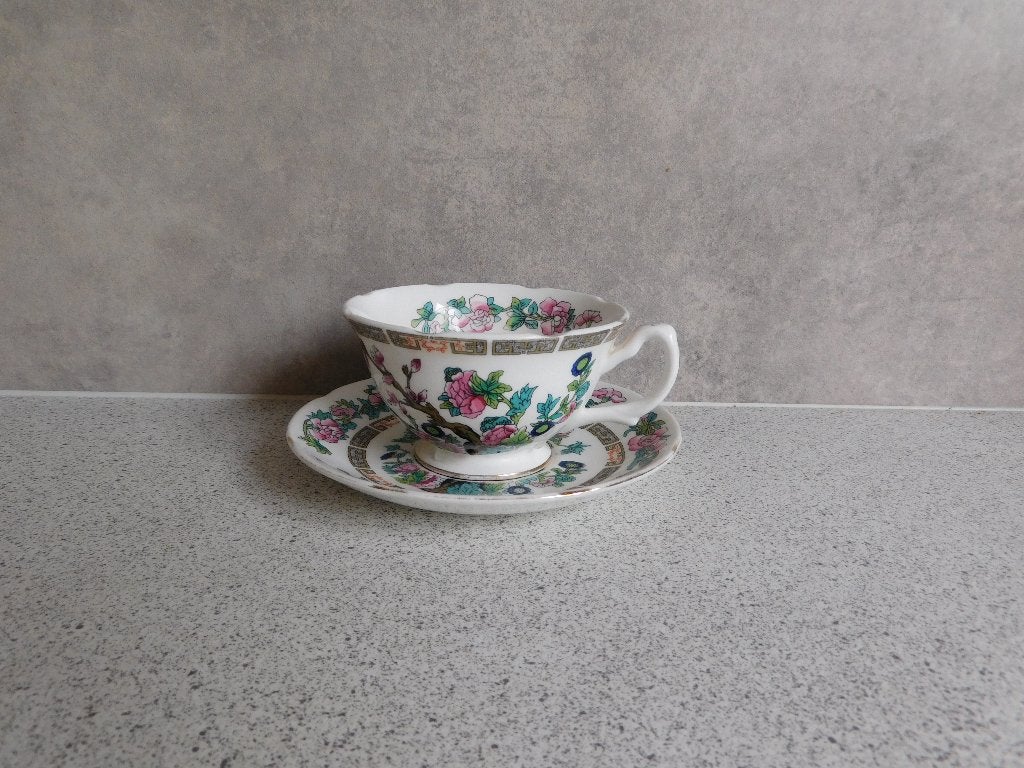 Royal Crafton Indian Tree Fine Bone China Kop en Schotel, Ophalen of Verzenden, Zo goed als nieuw, Porselein, Kop en/of schotel