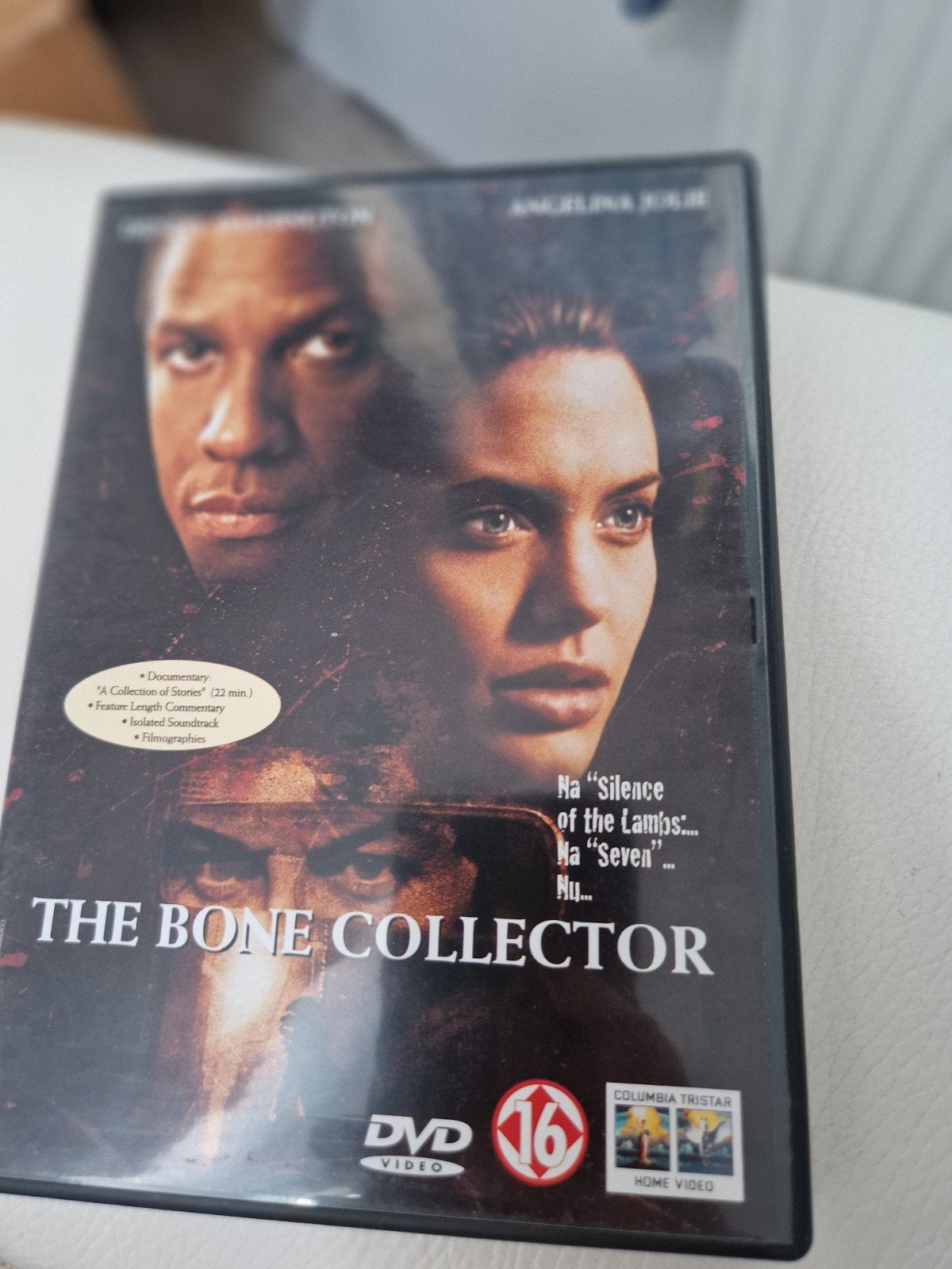 The Bone Collector DVD - Denzel Washington, Angelina Jolie, Vanaf 16 jaar, Nederlands, Ophalen of Verzenden, Psychologische thriller