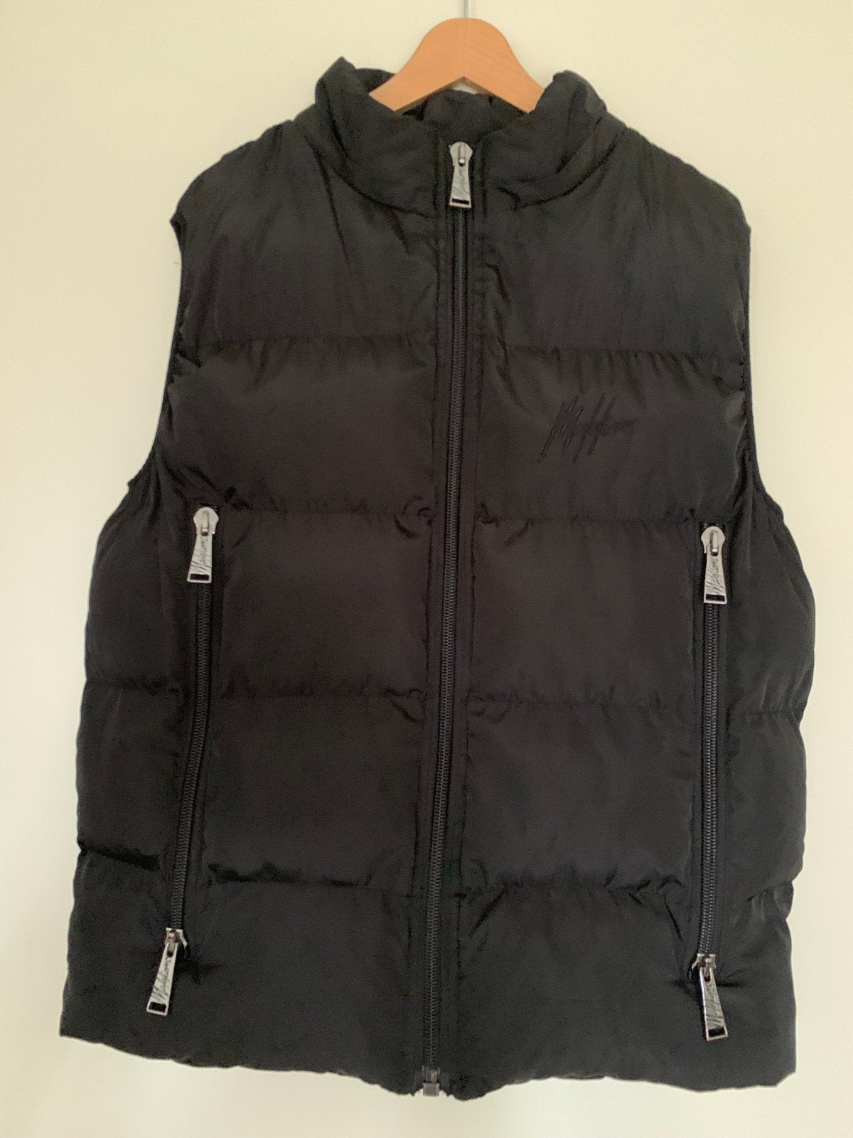 Z.g.a.n. bodywarmer Malelions mt XL, Kleding | Heren, Bodywarmers, Ophalen of Verzenden, Zo goed als nieuw, Maat 56/58 (XL), Zwart