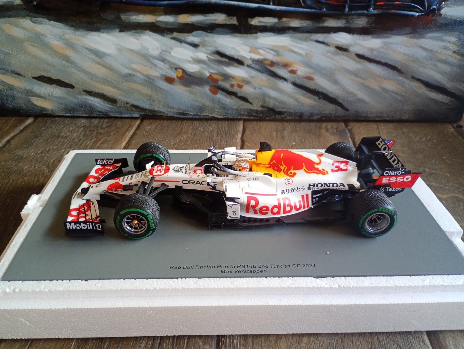 Spark Red Bull Racing RB16B Max Verstappen Turkish GP 2021, Ophalen of Verzenden, Zo goed als nieuw, Overige merken