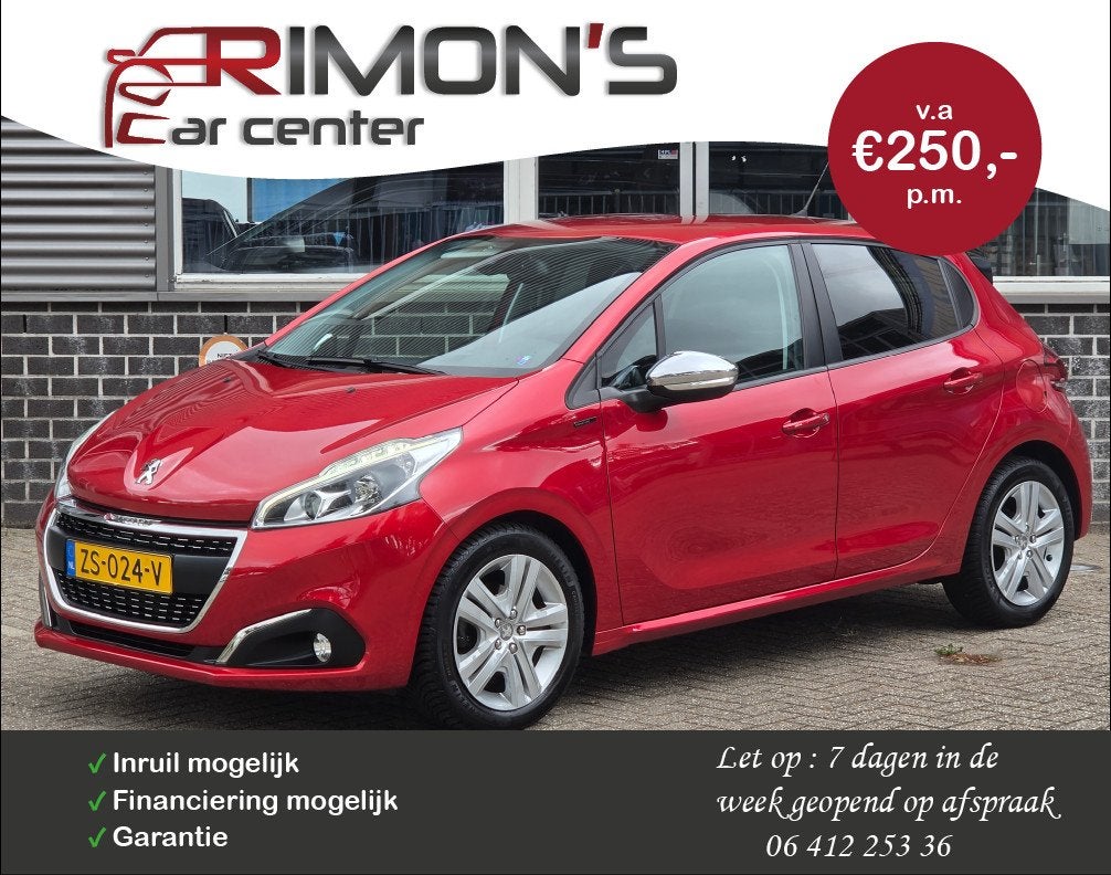 Peugeot 208 1.2 PureTech Signature Carplay Navi Pdc Cruise C, 83 pk, Euro 6, 1199 cc, Bluetooth
