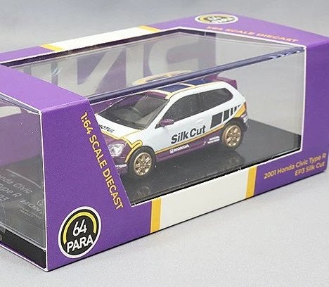 2001 Honda Civic Type R EP3 van 64 Para 1/64 Silk Cut, Ophalen of Verzenden, Nieuw, Auto