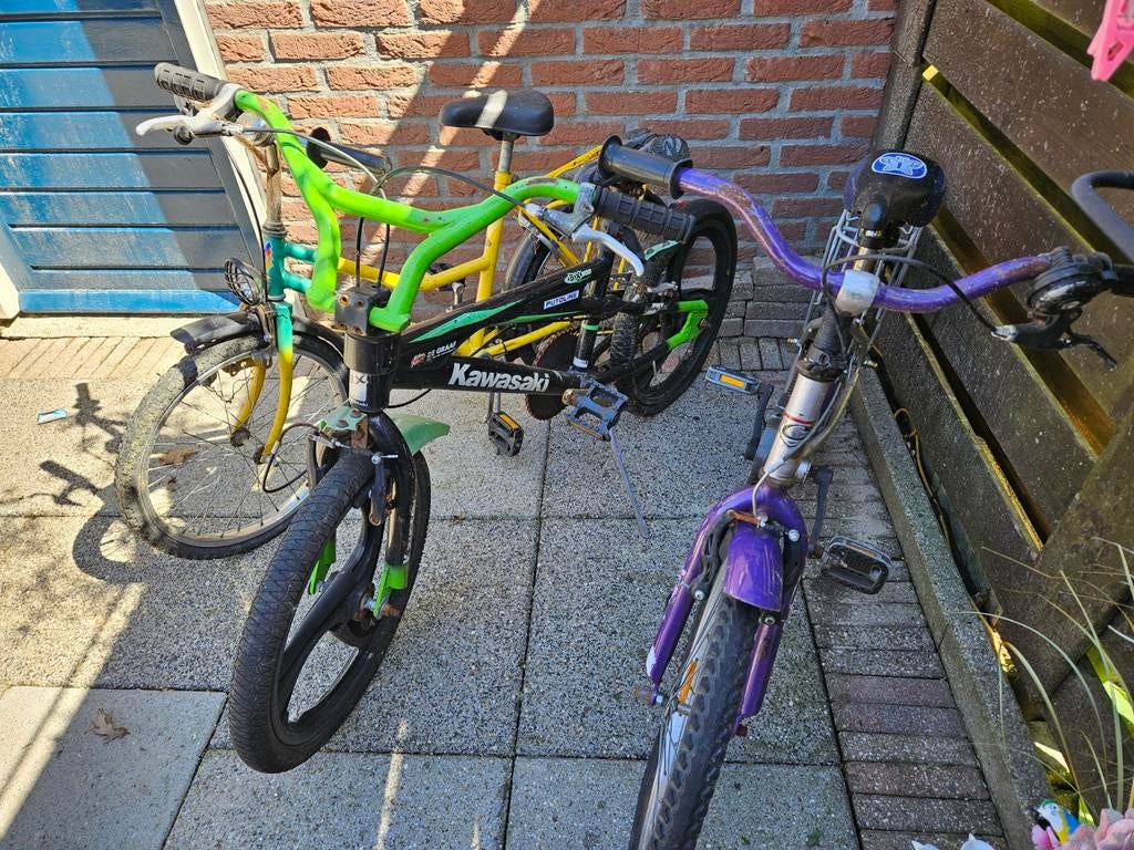 2 opknap fietsen kinderfietsen €5-, p.s., Ophalen, Minder dan 10 versnellingen, Gebruikt, Minder dan 49 cm
