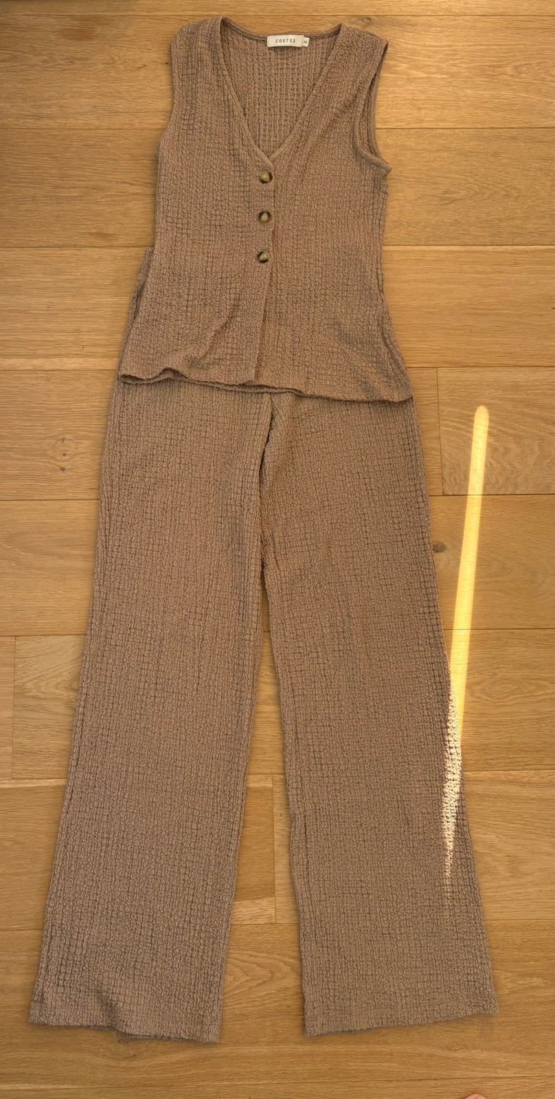 Beige set van de Costes maat xs, Beige, Ophalen of Verzenden, Zo goed als nieuw, Maat 34 (XS) of kleiner