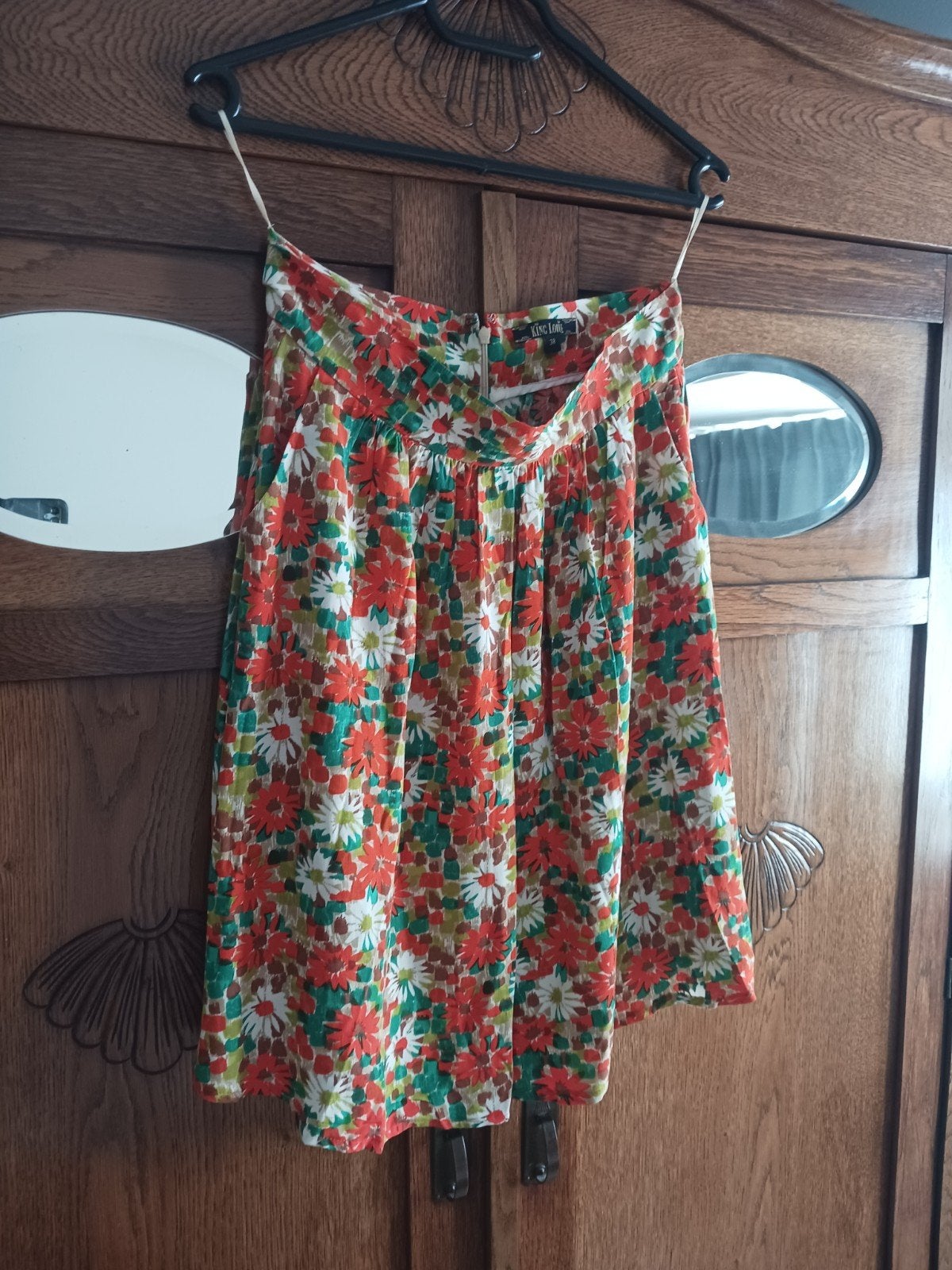 Vintage rok, Maat 38/40 (M), Nieuw, Oranje, Ophalen of Verzenden