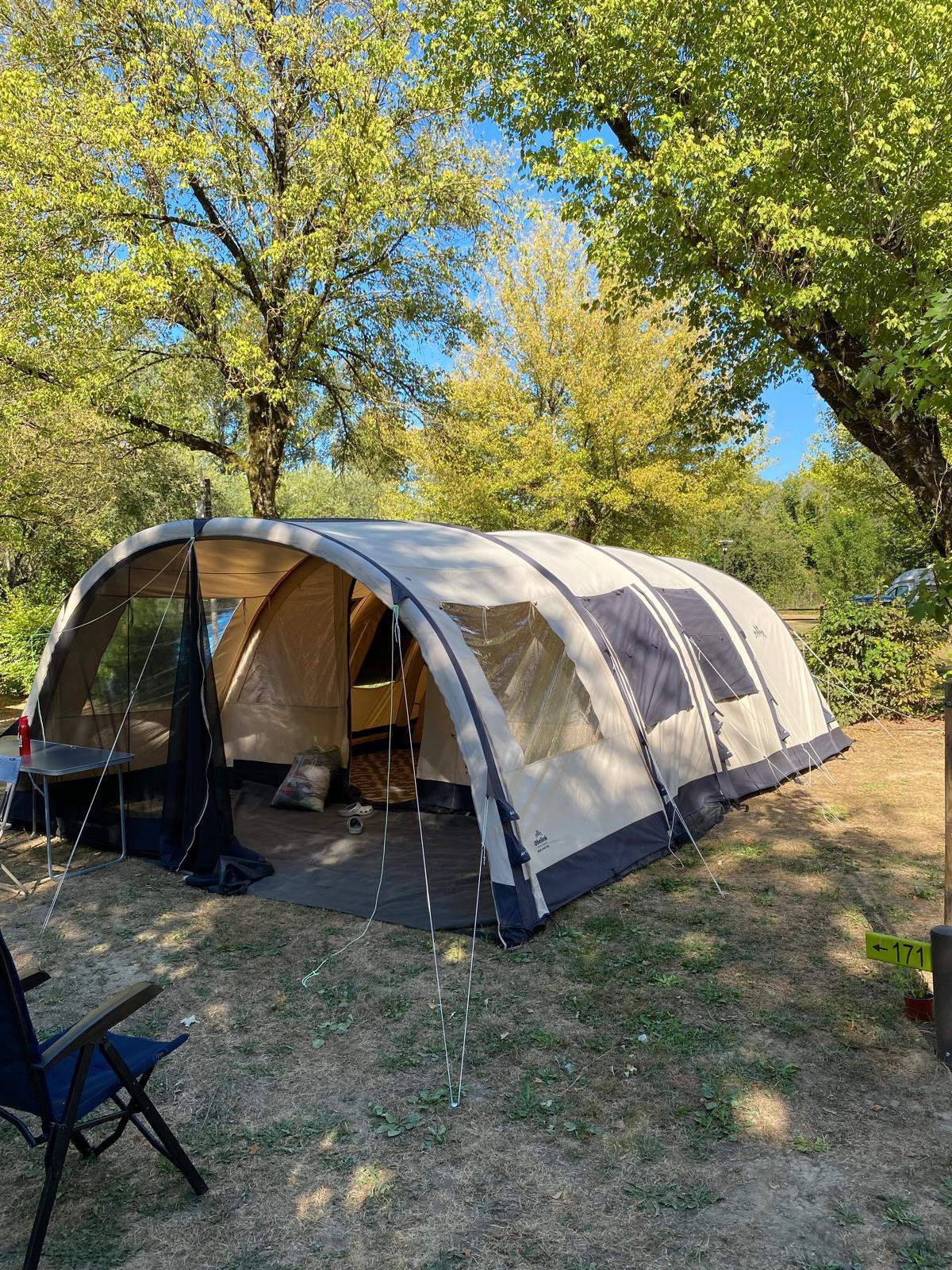 Obelink miami 6 Easy Air opblaasbare tent, Caravans en Kamperen, Ophalen of Verzenden, Zo goed als nieuw, Meer dan 6
